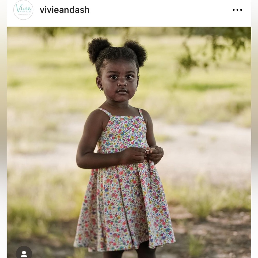 Vivie and Ash Violet Blossom Twirly Dress 5T
